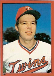 1982 Topps Baseball Stickers     208     Butch Wynegar